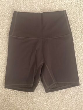 High-Waist Women’s Bike Shorts — Dark Brown